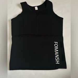 FOMANSH Waist Trainer Vest Sauna Suit Sweat Vest Women Waist Shaper SzXL